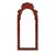 Mid 20th Century Red Faux Turtle Shell Bordered Tole Mirror For Sale In New York - Image 6 of 6