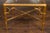 Gold Pair of French Midcentury Gilt Faux Bamboo Drinks Tables with Glass Tops For Sale - Image 8 of 12