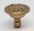 Traditional Brass Radial Flower Door Knob For Sale - Image 3 of 4