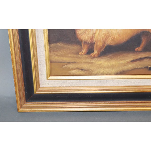 Late 20th Century Late 20th Century Dandie Dinmont Terrier Oil Painting For Sale - Image 5 of 7