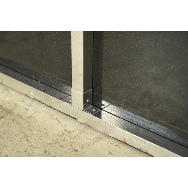 Metal Newly Made Reclaimed Cougar Italian Fashions Aluminum Marty Supreme Movie Prop Sign For Sale - Image 7 of 8