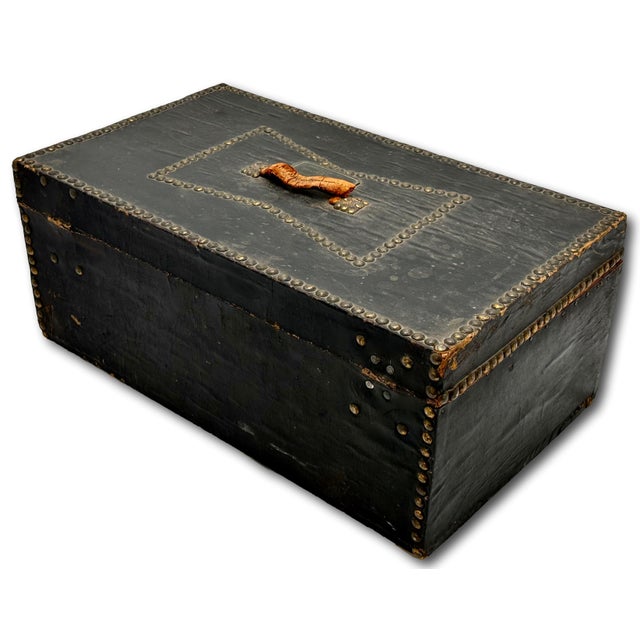 Original Antique Locking Document Box From Milton Massachusetts First Congregational Church Parish - Circa Mid 19th Century For Sale - Image 15 of 18