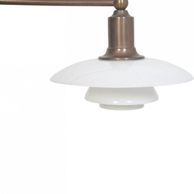 Stem Fitting Lamp in Browned Brass by Poul Henningsen, 1990s For Sale - Image 4 of 11