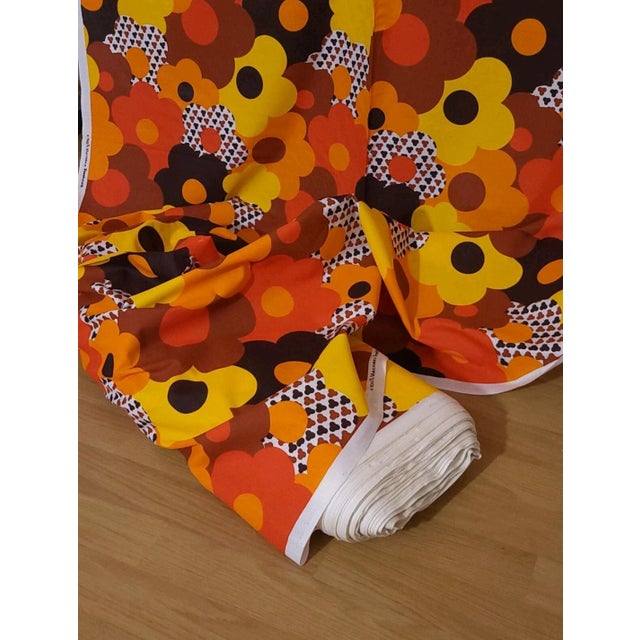 1970s Mid-Century Modern German Fabric Bale for Curtains, 1970s For Sale - Image 5 of 6