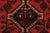 Shiraz Rug 3’5” X 4’11” Red Wool Vintage Tribal Hand-Knotted Oriental Carpet For Sale In Philadelphia - Image 6 of 13
