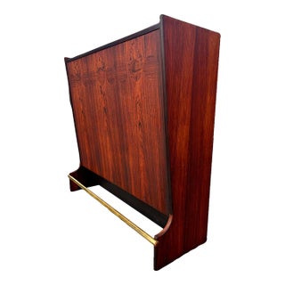 Fully-Refinished Johannes Andersen Danish Rosewood Dry Bar For Sale