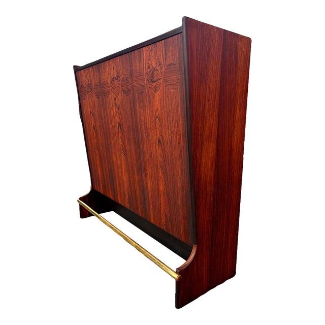 Fully-Refinished Johannes Andersen Danish Rosewood Dry Bar For Sale