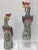Large Pair of Early 20th Century Chinese Export Polychrome Porcelain Roosters For Sale - Image 4 of 9