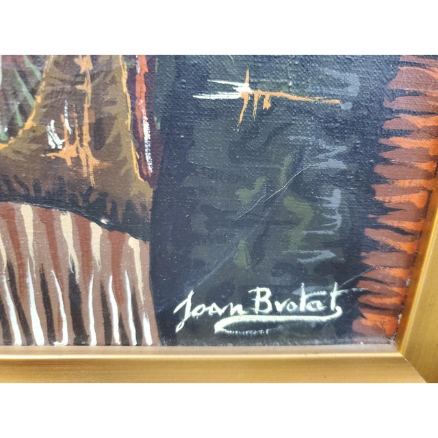 1960s Joan Brotat Painting For Sale - Image 11 of 12