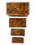 Vintage Bamboo Parquet Boxes With Bamboo Root Pulls, Graduated - Set of 4 For Sale - Image 4 of 13