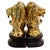 Pair of 1970s solid brass roaring lions on mahogany bases. These are substantial in size and weight and are highly visible...