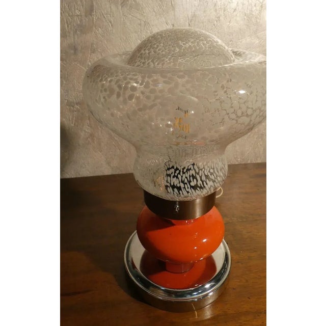 Italian Murano Glass Table Lamp, 1970s For Sale - Image 3 of 11