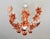Vintage Italian Murano Style Amber Brown Floral Chandelier - Porcelain Body With Crystal Teardrops For Sale - Image 15 of 18