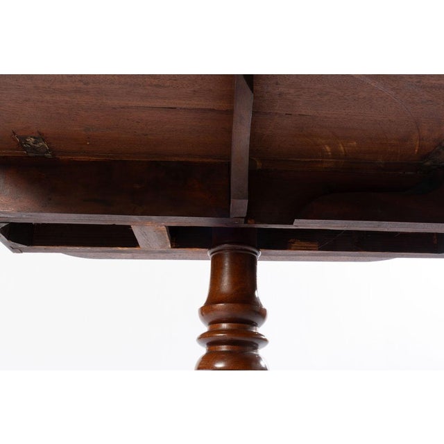 Wood 19th Century English Mahogany Drop Leaf Dumbwaiter For Sale - Image 7 of 8