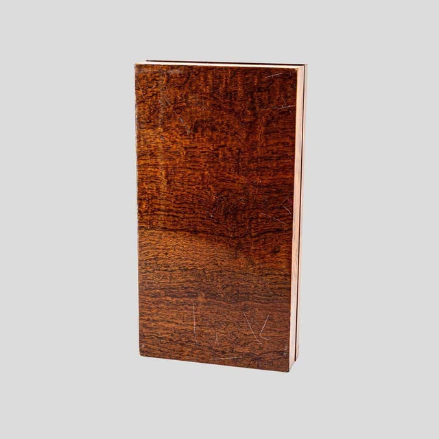 Large Vintage box with compartments, maple wood, made in Italian 1960s