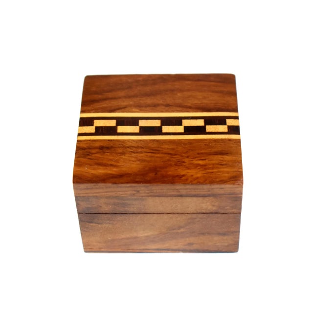 Item Details: -unique hand made inlaid jewelry box with beautiful details is a great box to store and display your rings,...