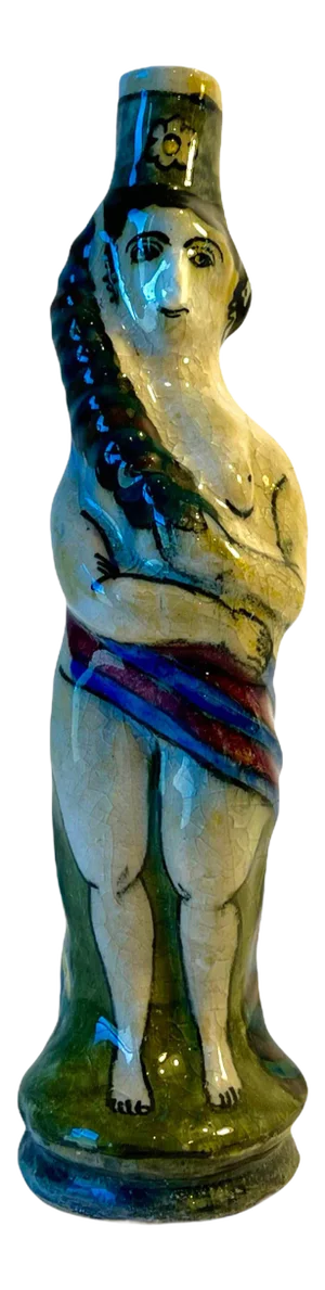 Sculpted Ceramic Woman’s Figurative Art Vase