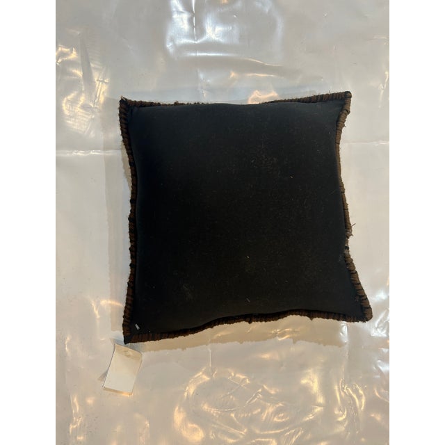 Pillow made with wool pile genuine hand made antique Persian Mohajeran rug fragment- Poly fill, fabric backing with sewn...