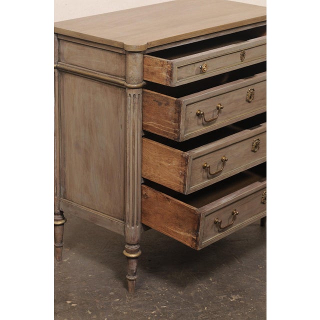 French French 19th C. Painted Commode- Cute Size! For Sale - Image 3 of 12