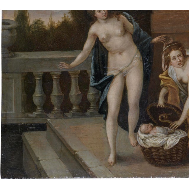 Circle of Francesco Albani, Italian Mythological Scene, 1660, Oil on Board For Sale - Image 6 of 7