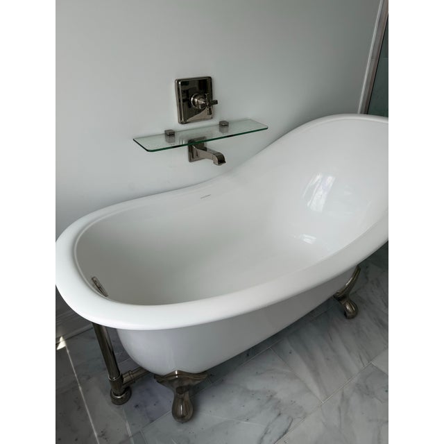 Victoria + Albert Shropshire — Victorian-style slipper tub with ball-and-claw feet Freestanding Slipper Bathtub Feet...