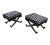Vintage French Regency Style Ottomans With Ebonized Scrolled Bases, Newly Reupholstered – Pair For Sale In Chicago - Image 6 of 7
