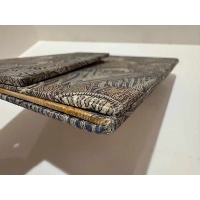 Pair of Liberty of London Peacock Print Fabric Picture Frames Vintage Arts and C For Sale - Image 11 of 12