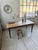 Brown Farmhouse Walnut Table with Spindle Legs, 1950 For Sale - Image 8 of 18