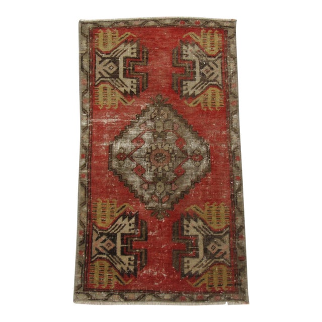 Mini Vintage Turkish Rug For Sale