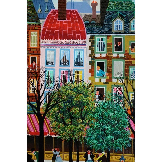 Lively Paris street. 1973. Oil on canvas. 54 x 73cm Hiro Yamagata was born near Kyoto, Japan, went to Paris to study art,...