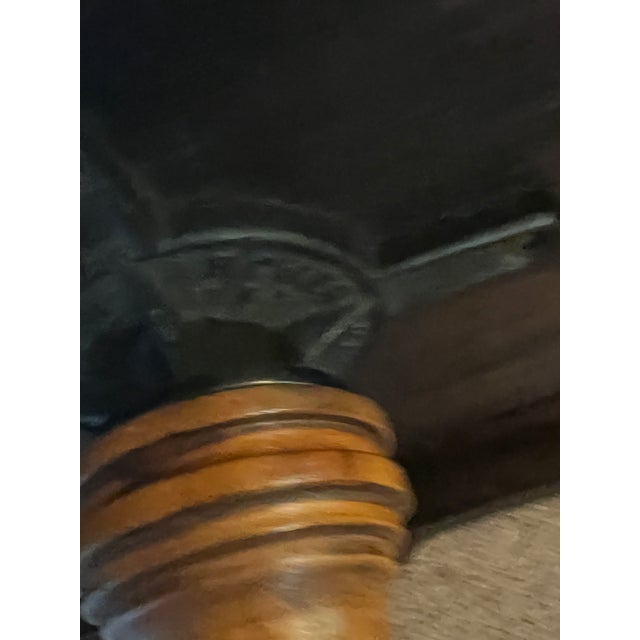 Antique 19th-Century George W. Archer Victorian Piano Stool With Cast Iron Swivel For Sale - Image 10 of 12