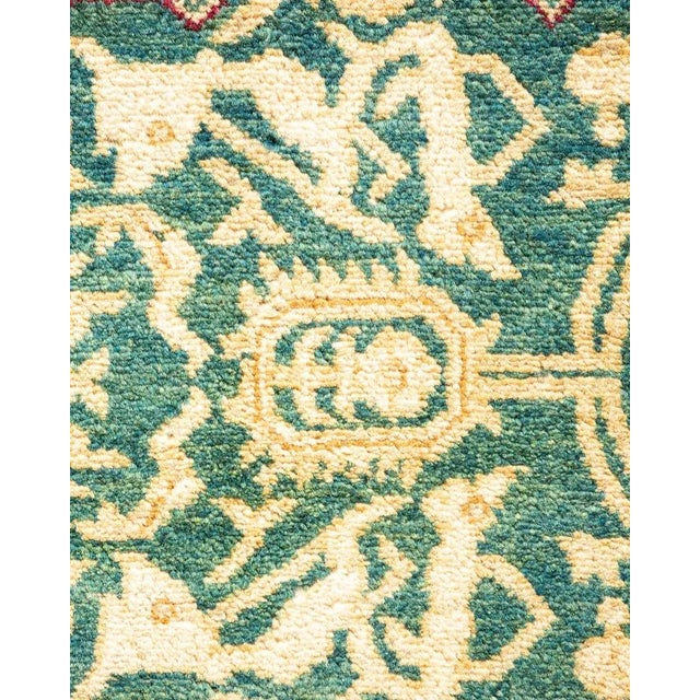 Traditional Mogul, One-of-a-Kind Hand-Knotted Area Rug in Ivory, 8' 2" x 10' 3" For Sale - Image 3 of 8