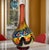 Mid 20th Century 18 Inch Tall Mid-Century Murano Millefiori Polychrome Art Glass Vase For Sale - Image 5 of 18