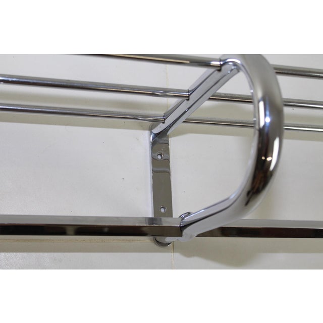 Silver Vintage Bauhaus Style Chrome Coat & Hat Rack, 1940s For Sale - Image 8 of 18