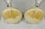 Late 20th Century Mid Century Modern Iridescent Gold Ceramic Pottery Clam Shell Table Lamp - Pair For Sale - Image 9 of 15