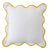 Chairish x Kassatex - Scallop Lounge Chair 20" Pillow, Yellow For Sale