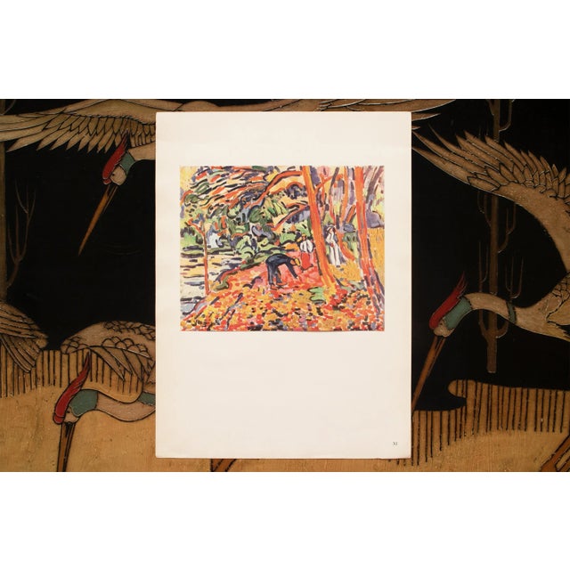 1943 After Maurice Vlaminck "Landscape With Dead Wood", First Edition Offset Lithograph For Sale - Image 4 of 8