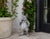 Metal Vintage Cast Iron Anthropomorphic Gentleman Dandy Mouse Garden Statue For Sale - Image 7 of 12