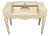 Early 20th Century Cream and Pale Blue Spinet Writing Desk For Sale