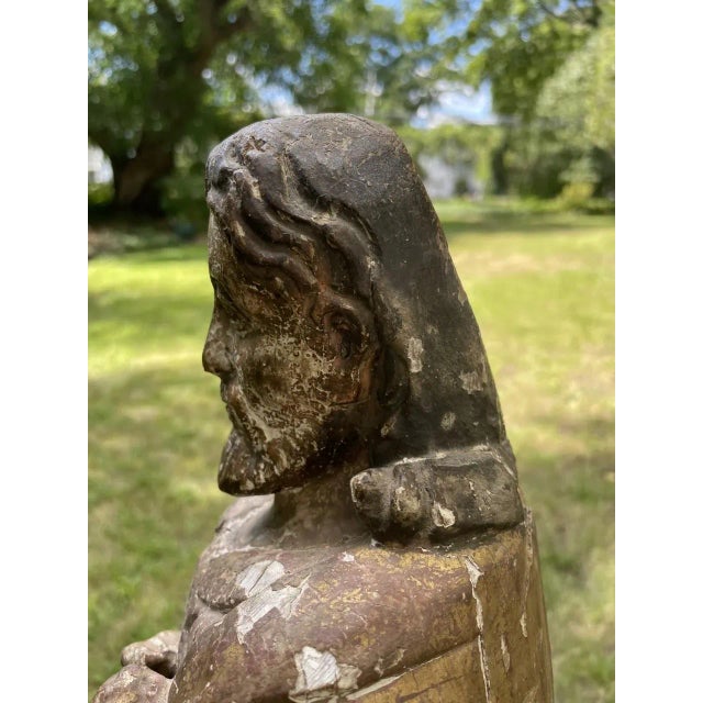 Religious Early 19th Century European Santos Figure For Sale - Image 3 of 10