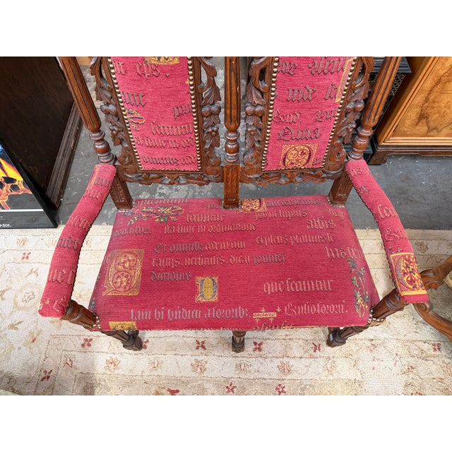 Wood 19th Century English Hunting Bench For Sale - Image 7 of 9