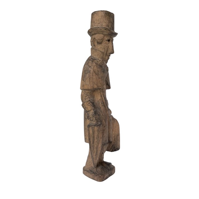 Mid 20th Century Folk Art Wood Sculpture in the Style of Axel Petersson Döderhultarn For Sale - Image 11 of 13