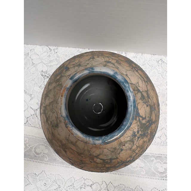 Almond Vintage Artisan Pottery Handmade Vase or Vessel For Sale - Image 8 of 8