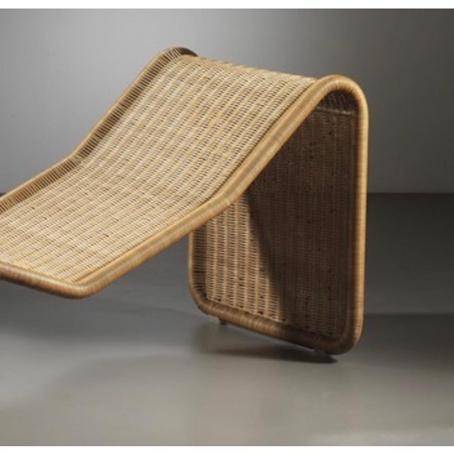 Rattan P3s Lounge Chair attributed to Tito Agnoli for BBB Bonacina, Italy 1960s by Tito Agnoli For Sale - Image 3 of 6