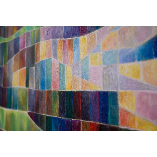 1970s Daniel De Linière, Illumination, 1970s, Oil on Canvas For Sale - Image 5 of 10