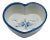 Vintage Heart Shaped Hand Thrown Bowl For Sale