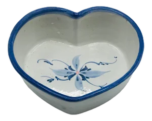 Vintage Heart Shaped Hand Thrown Bowl