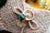 Gold ring with 8/8 brilliant cut diamonds (6) and cabochon-shaped malachite inlaid. Metal: Gold. Origin: Portuguese....