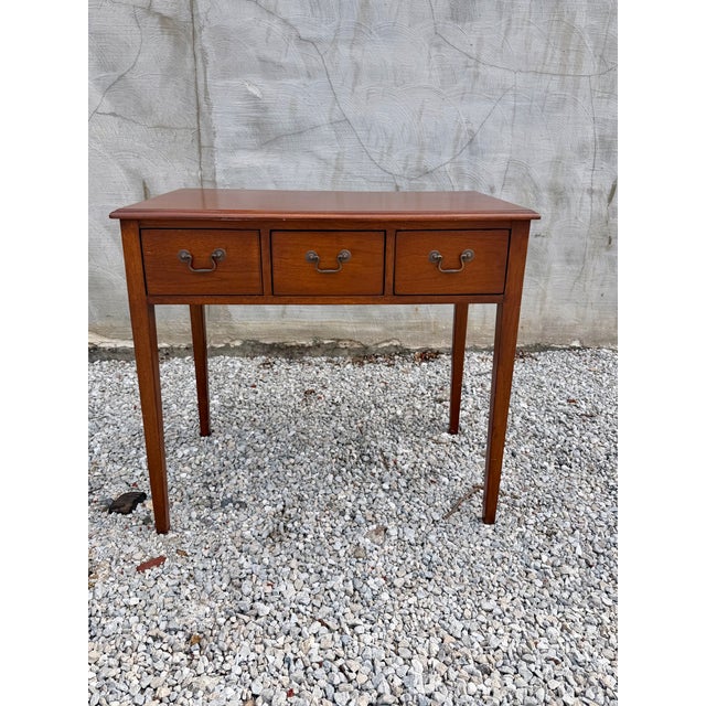 Wood Banks Coldstone Co. Cherry Console Tables (Pair) For Sale - Image 7 of 9