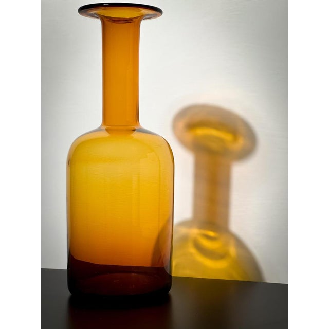 Mid-Century Modern Bottle Vase by Otto Brauer for Holmegaard, 1960s For Sale - Image 3 of 8
